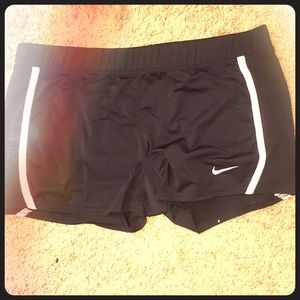 Black and white nike spandex